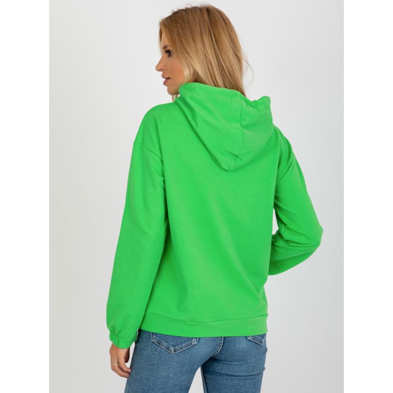 Dámská mikina s nášivkou KLOKA zelená 