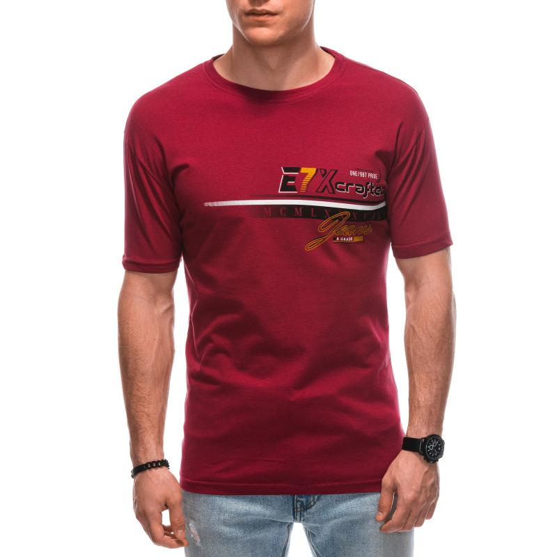 Pánské tričko S1838 červené
