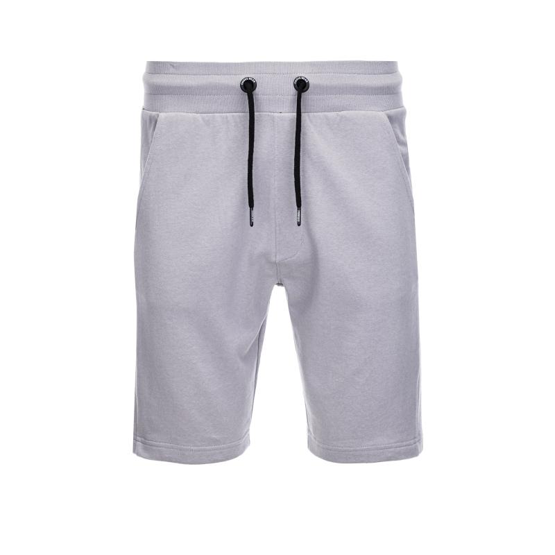 Pánske tepláky s leopardím pruhom 93 W359 sivé