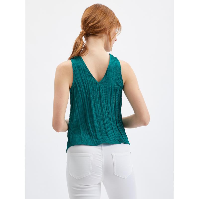 Sötétzöld női blúz