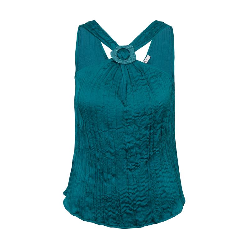 Sötétzöld női blúz