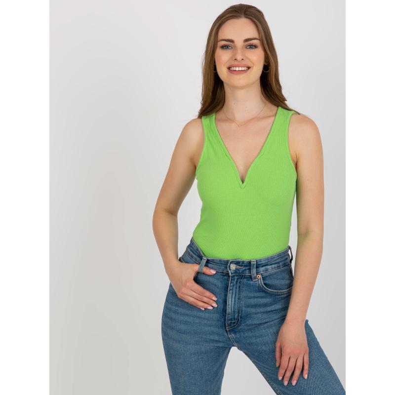 Dámské body pruhované CEA světle zelené