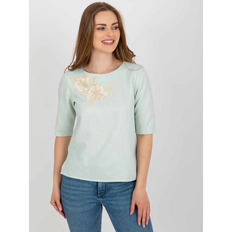 Dámská halenka s krátkým rukávem JOE mentolová