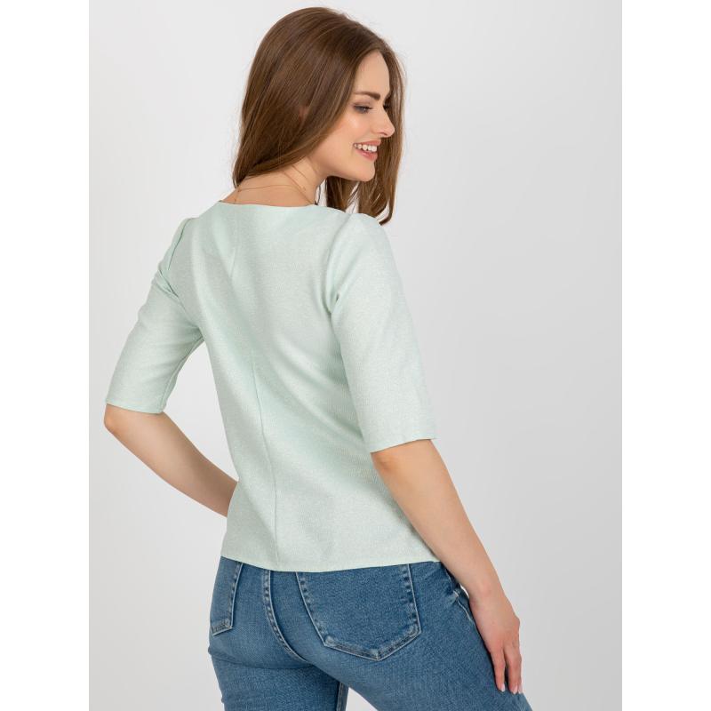 Dámská halenka s krátkým rukávem JOE mentolová