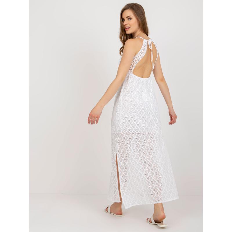 Dámské šaty se zavazováním OCH BELLA bílé 