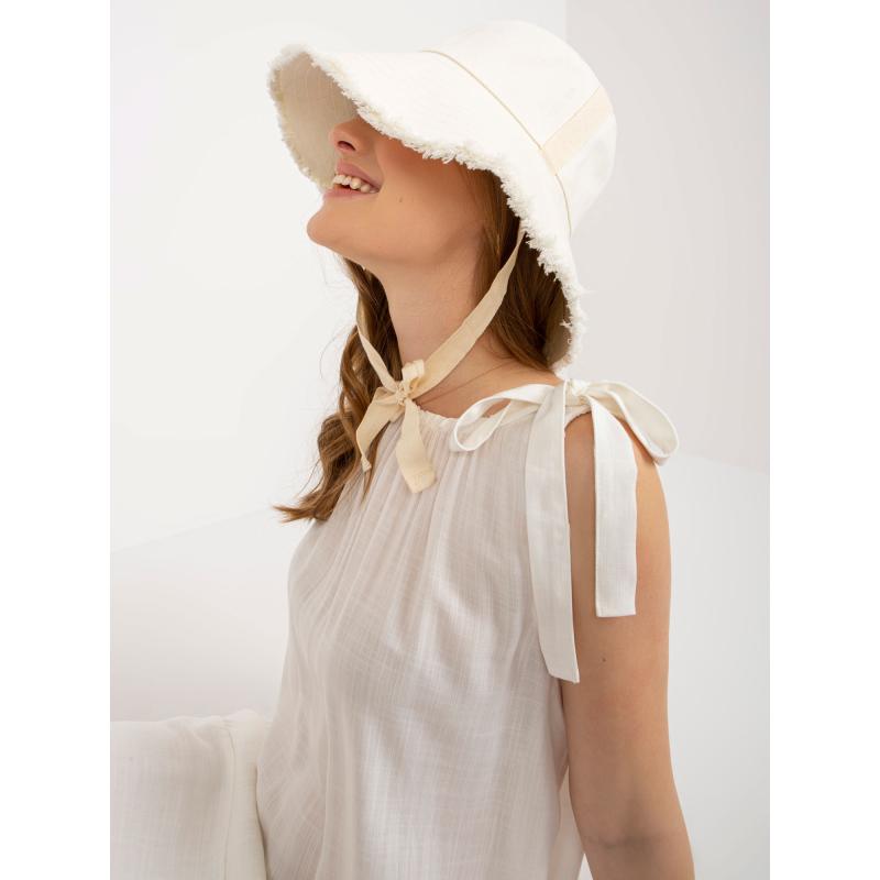 Dámské šaty bez rukávů OCH BELLA ecru