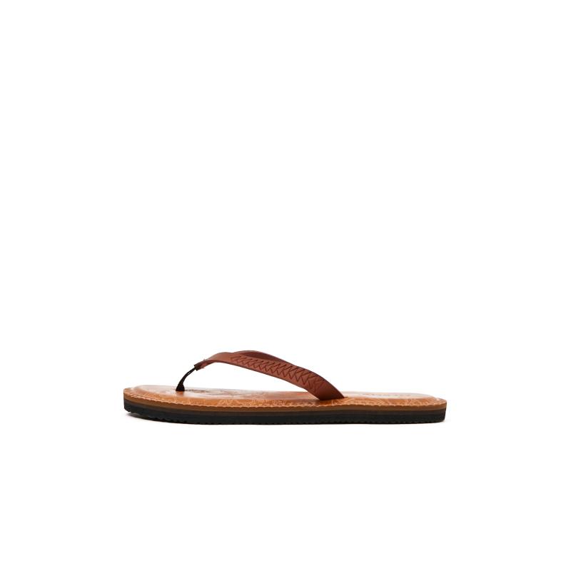 Hnědé dámské žabky