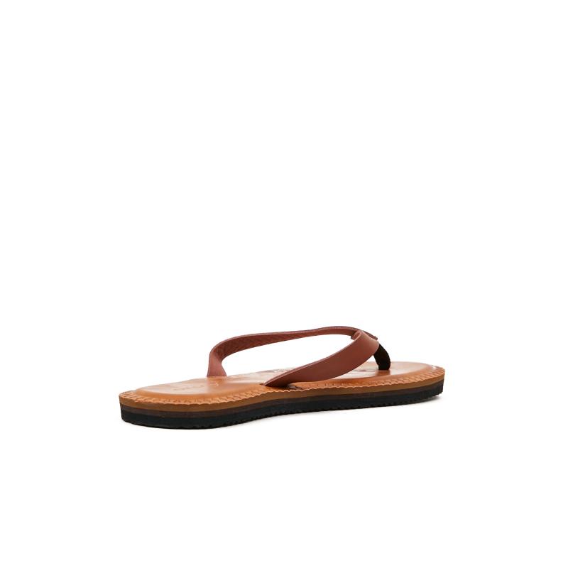 Hnědé dámské žabky