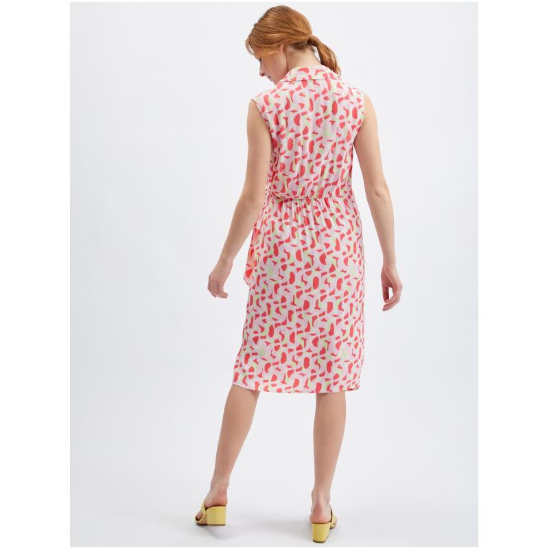 Rózsaszín női mintás ruha