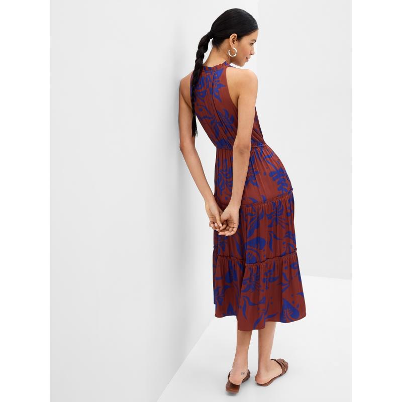 Vzorované midi šaty