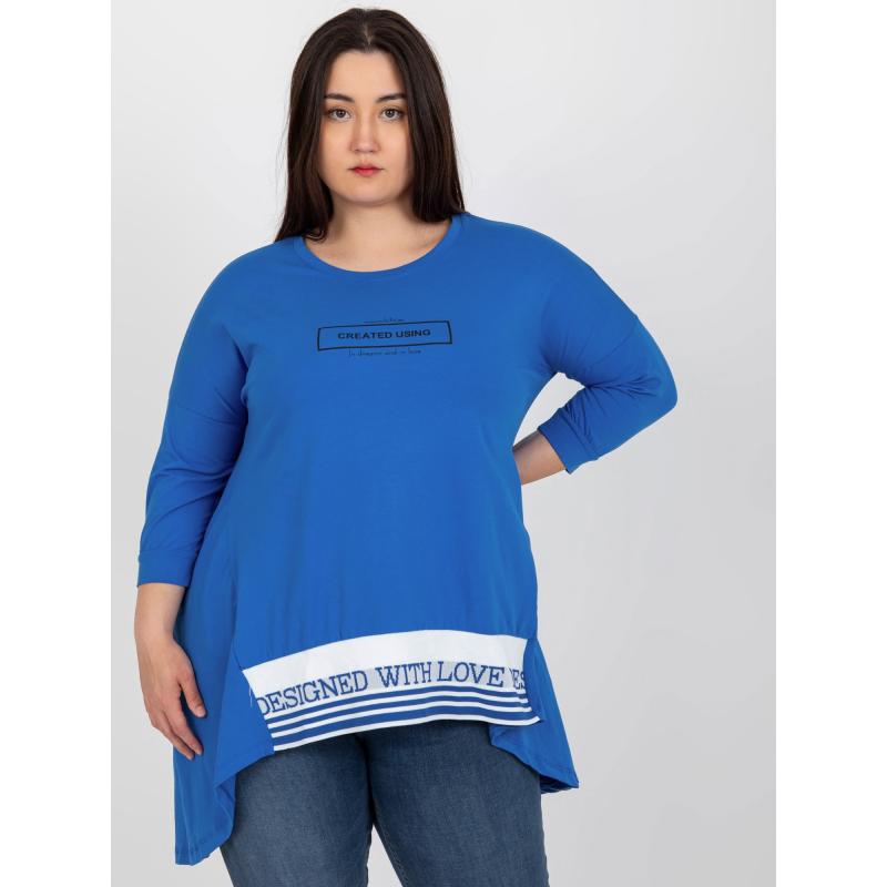 Női plus size tunika JOANNA sötétkék