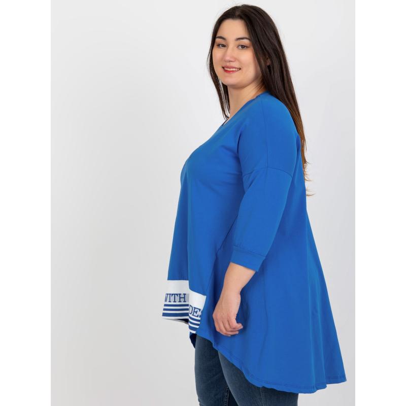 Női plus size tunika JOANNA sötétkék