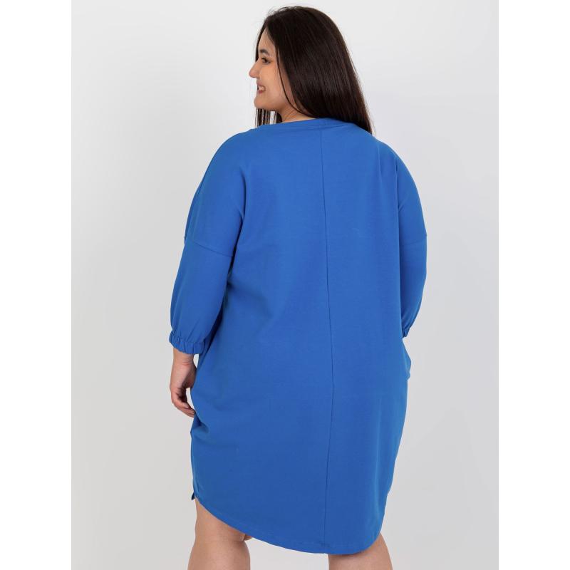 Dámské šaty plus size MILLIE tmavě modré 