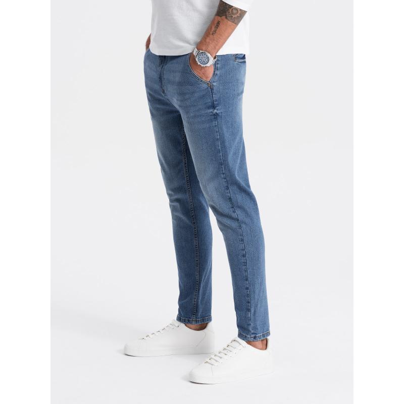 Pánske džínsové nohavice CARROT FIT modré