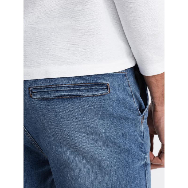 Pánske džínsové nohavice CARROT FIT modré