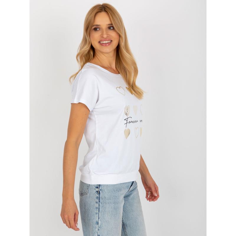 Dámská halenka s potiskem RUE PARIS bílá 