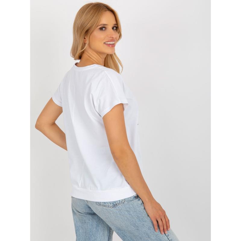 Dámská halenka s potiskem RUE PARIS bílá 