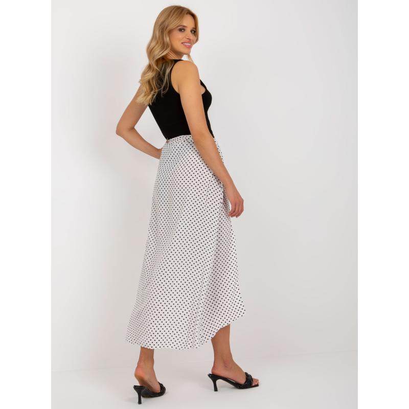 Női nyomtatott szoknya RUE PARIS tengerészkék és fehér