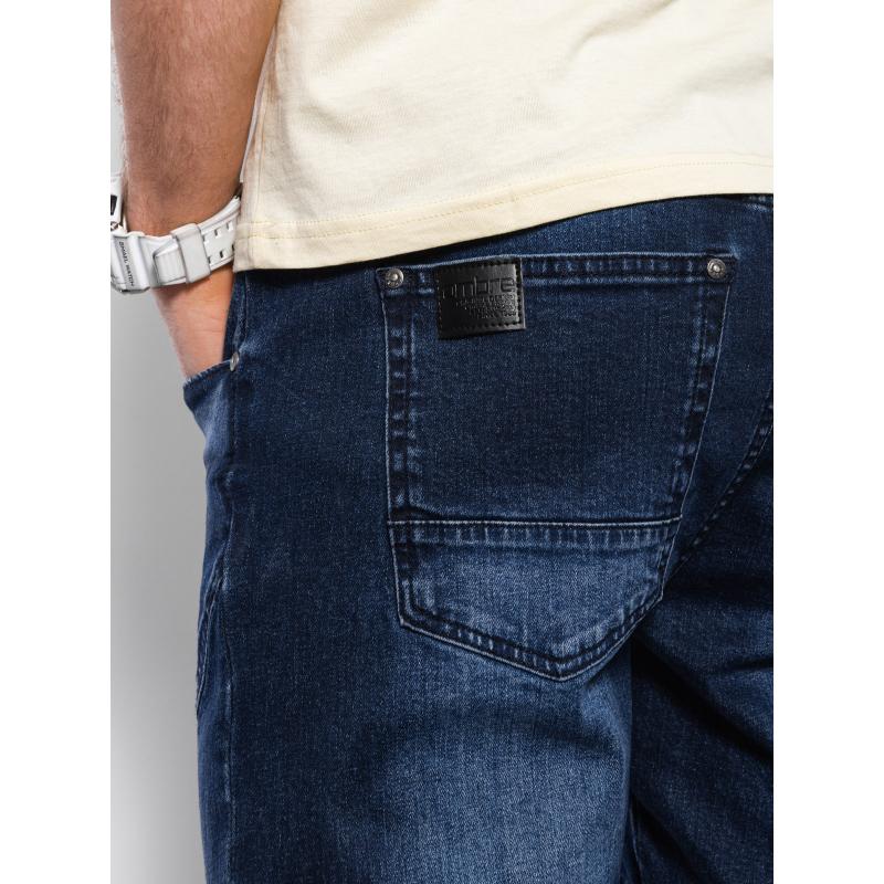 Férfi JOGGERS nadrág steppeléssel sötétkék V1 OM-PADJ-0111 OM-PADJ-0111