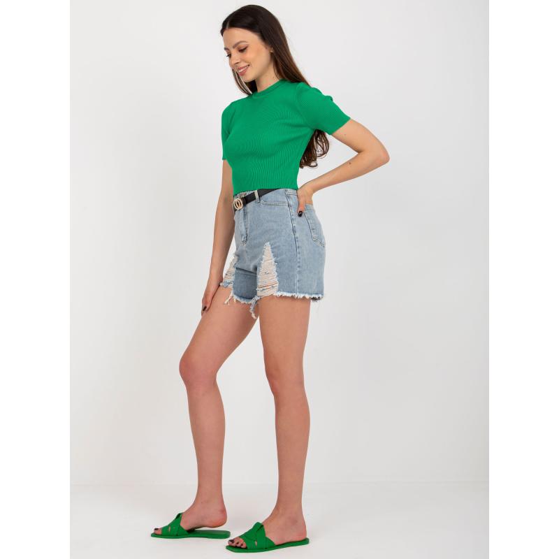 Dámské šortky s páskem JANAE modré