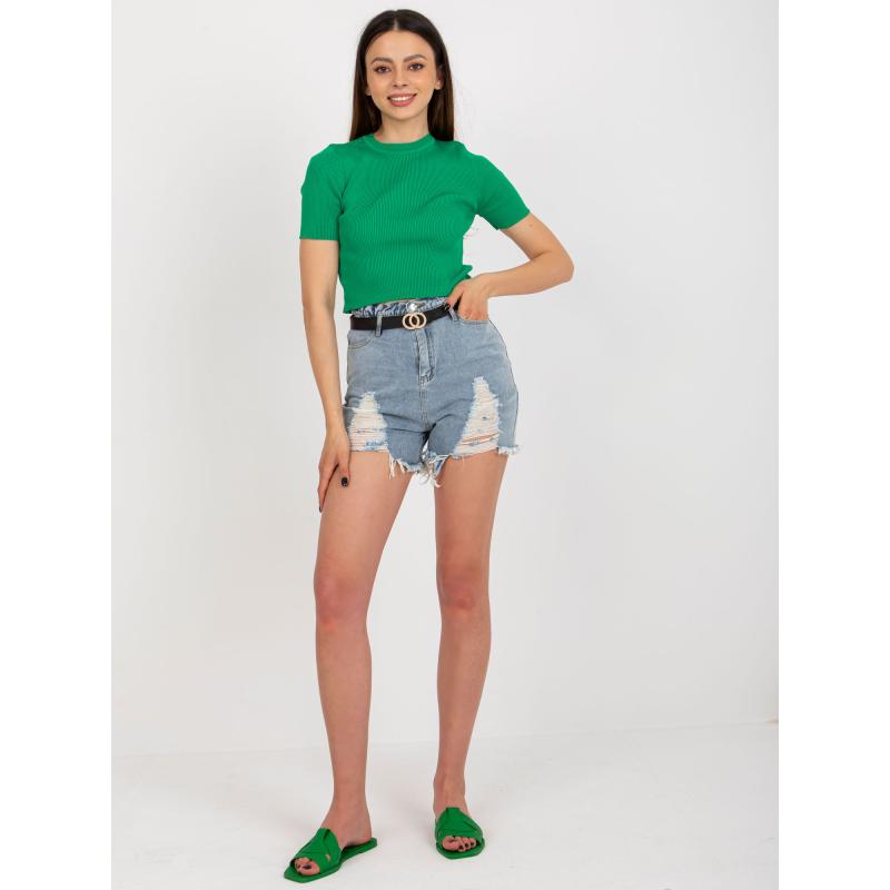 Dámské šortky s páskem JANAE modré