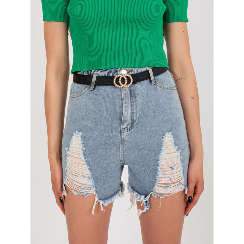 Dámské šortky s páskem JANAE modré