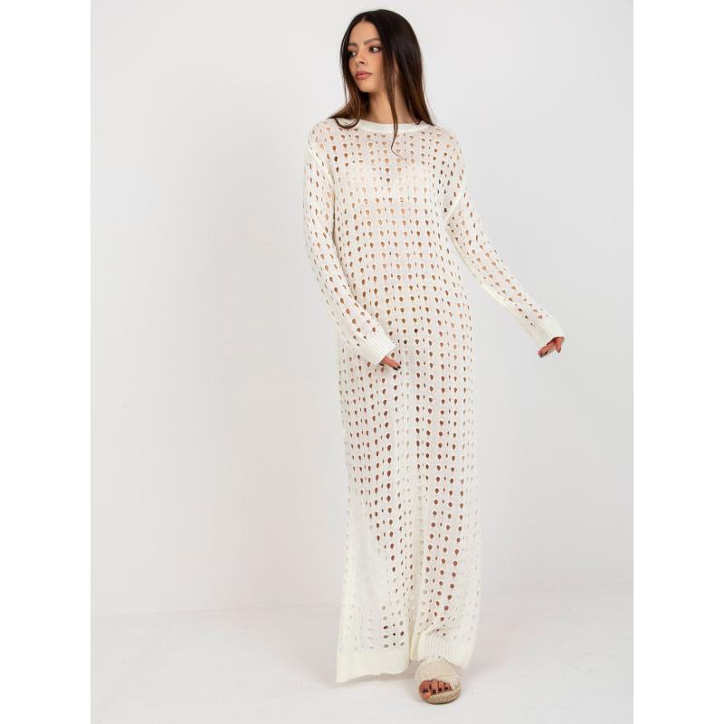 Női mintás ruha AMY ecru színű