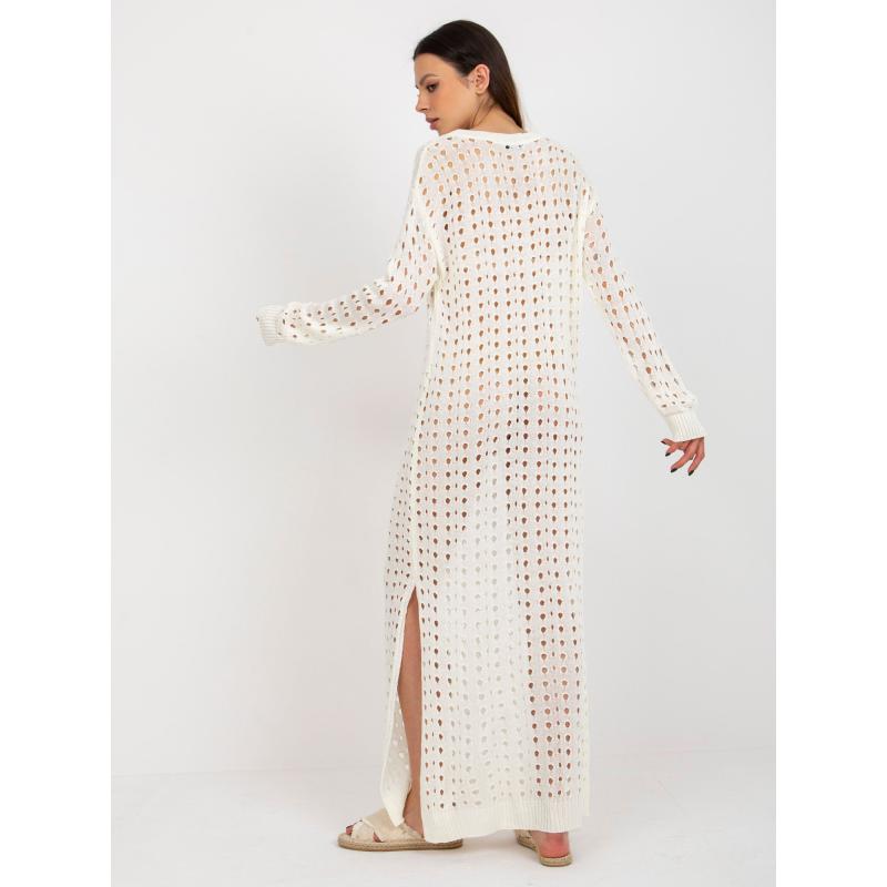 Női mintás ruha AMY ecru színű