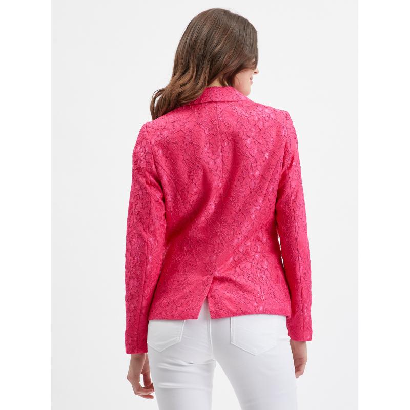 Rózsaszín női mintás kabát