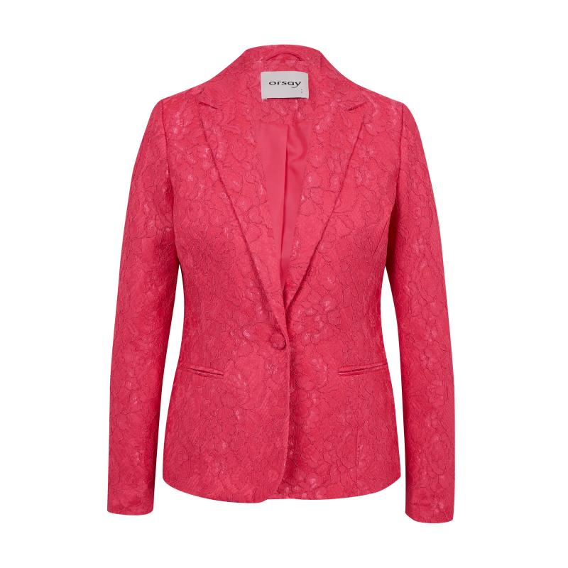 Rózsaszín női mintás kabát