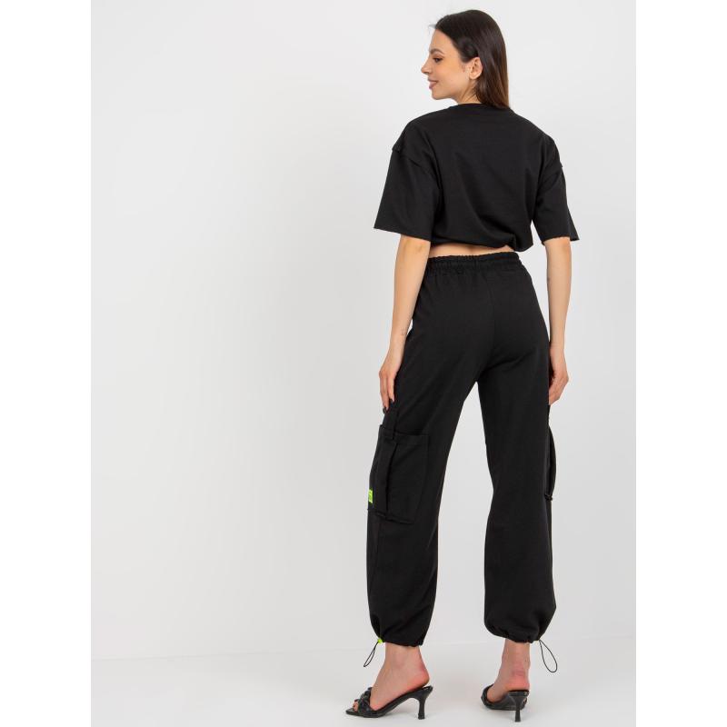 Női szett cargo nadrággal DIRA fekete