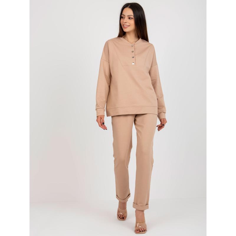 Dámská souprava s mikinou SINCA hnědá