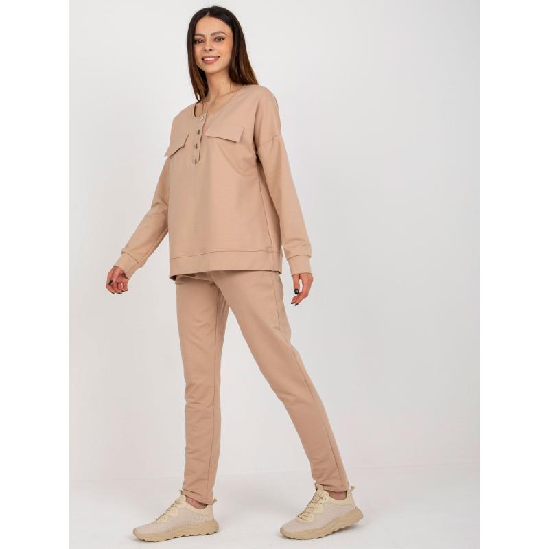 Dámská souprava s kalhotami MATTA hnědá