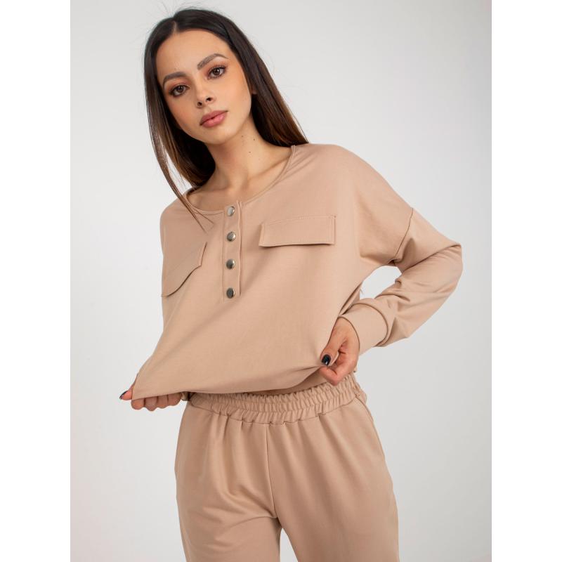 Dámská souprava s kalhotami MATTA hnědá