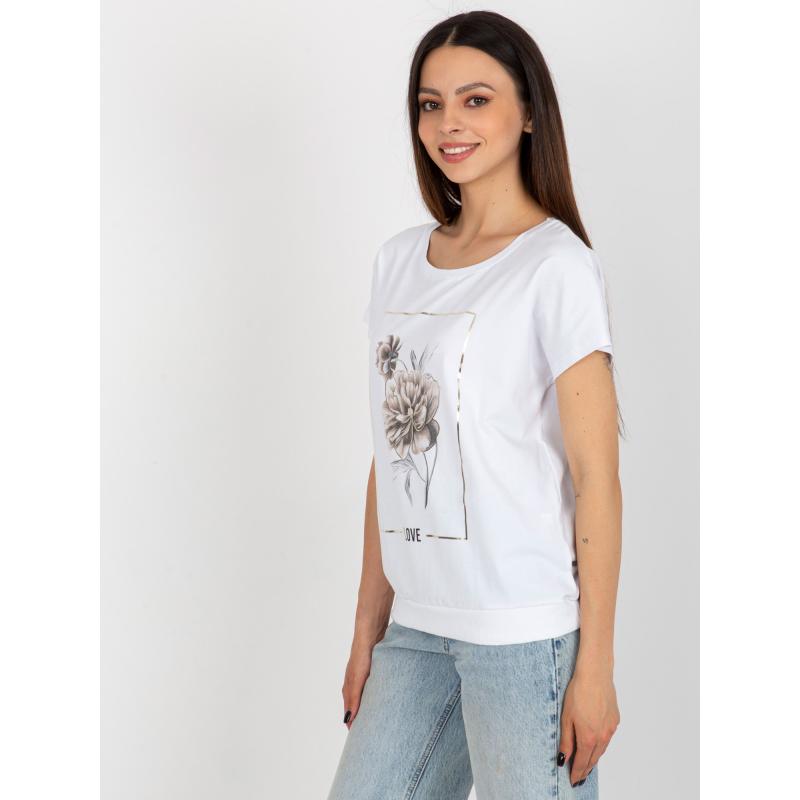 Dámská halenka s potiskem RUE PARIS bílá 