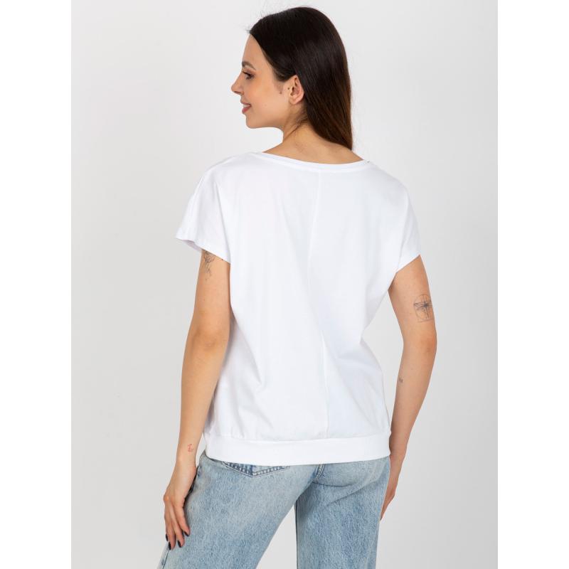 Dámská halenka s potiskem RUE PARIS bílá 