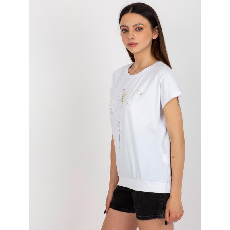 Dámská halenka s potiskem RUE PARIS bílá 