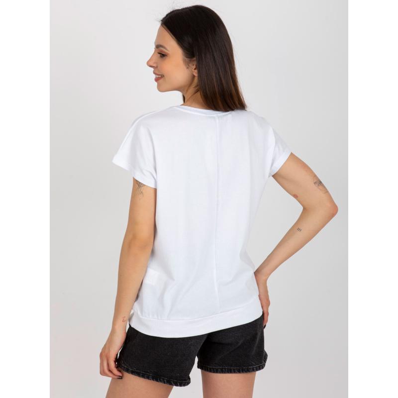 Dámská halenka s potiskem RUE PARIS bílá 