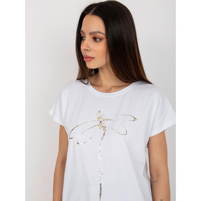 Dámská halenka s potiskem RUE PARIS bílá 