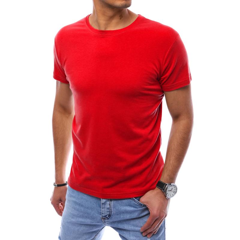 Pánské tričko bez potisku BISA červené