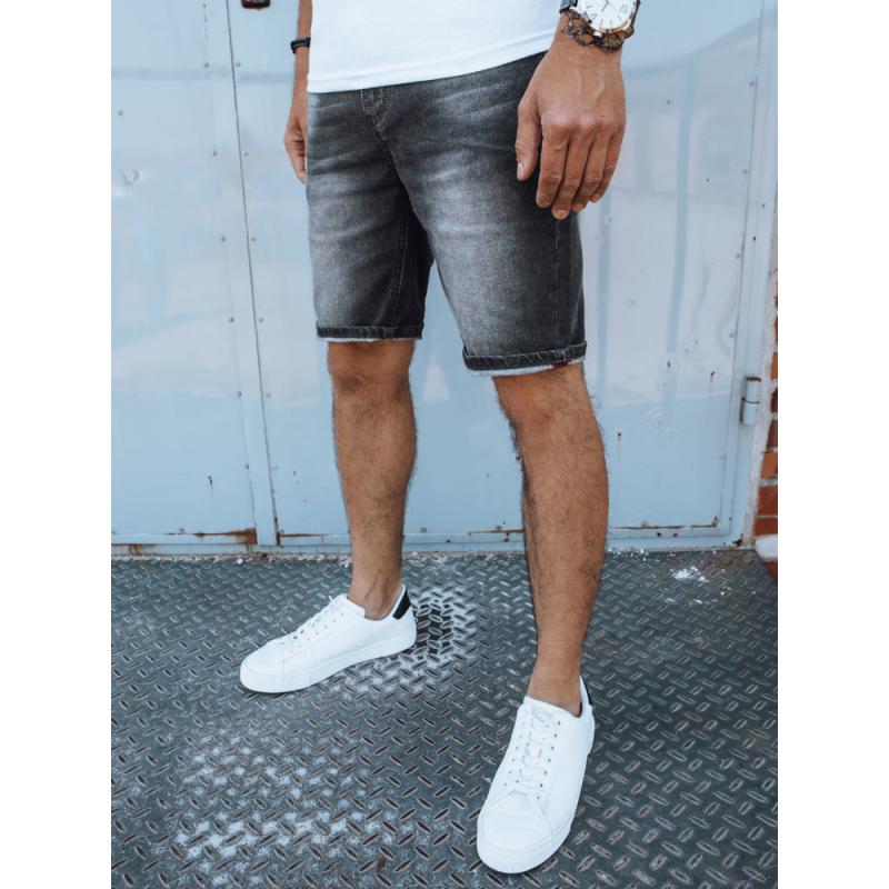 Férfi farmer rövidnadrág SHERA sötétszürke