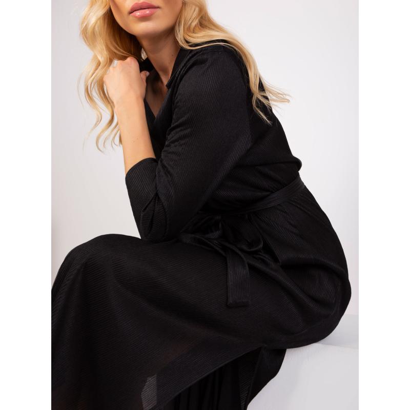 Női csíkos koktélruha CAMBIA fekete