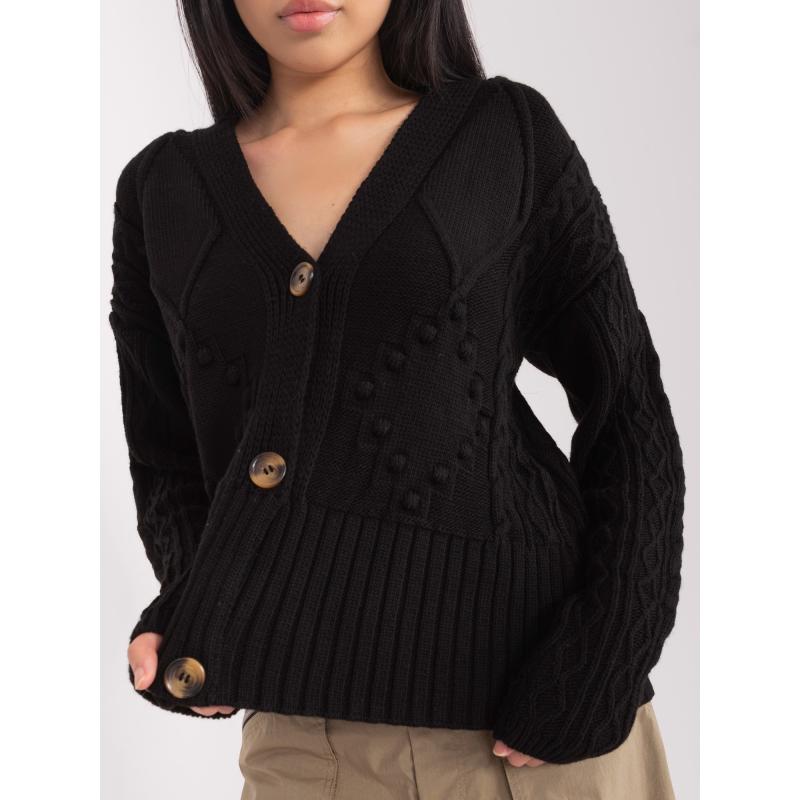 Dámský svetr na knoflíky DESTINEE černý 