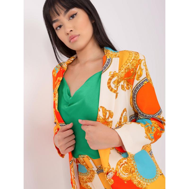 Dámské sako ACHEO oranžovo-tmavě žluté 