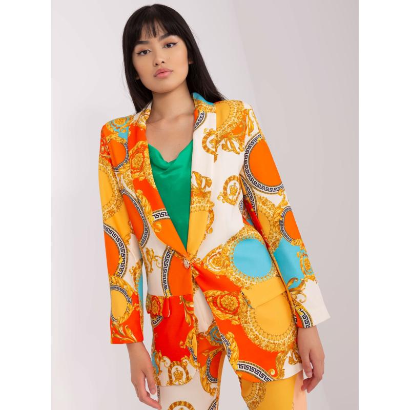 Dámské sako ACHEO oranžovo-tmavě žluté 