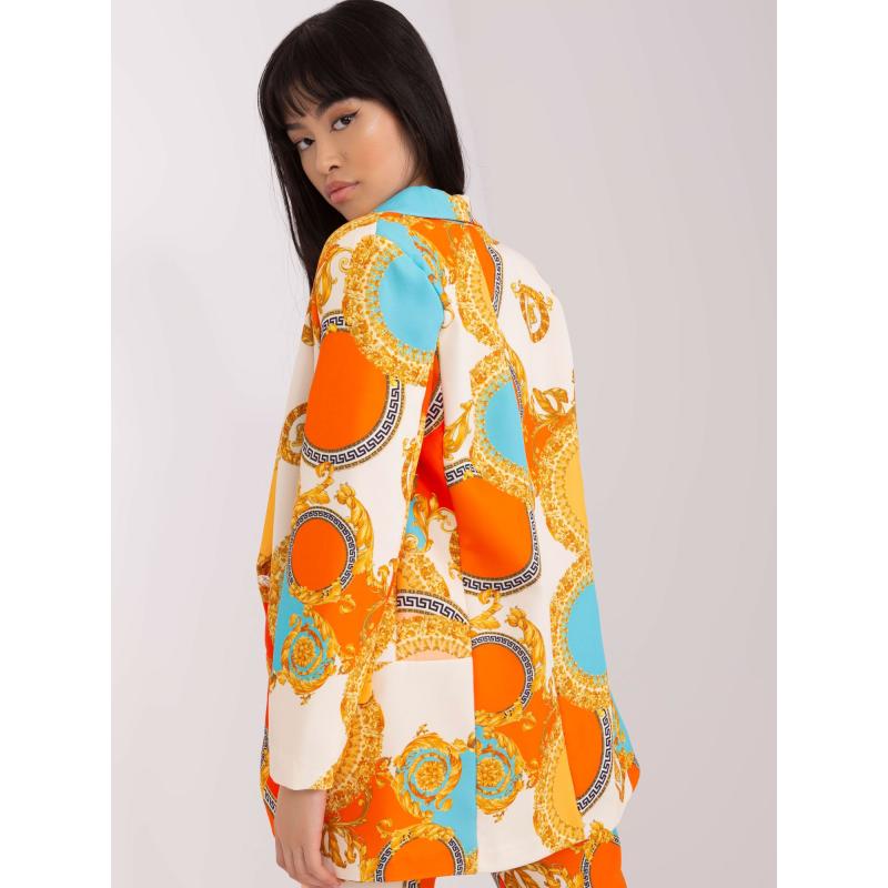 Dámské sako ACHEO oranžovo-tmavě žluté 
