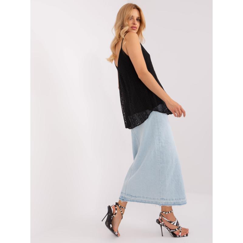 Női pánt nélküli felső OCH BELLA fekete