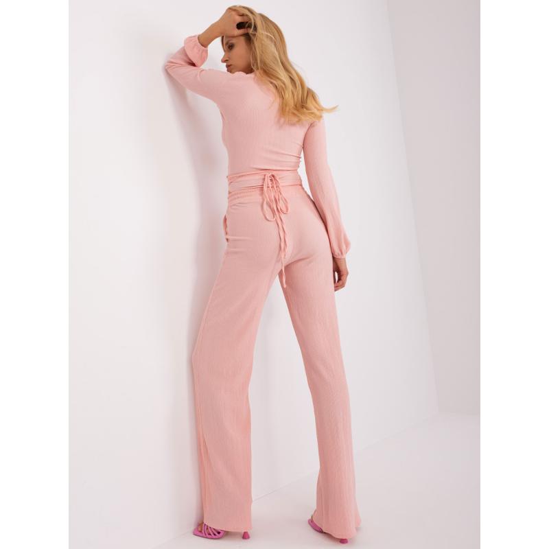 Dámský komplet s kalhotami ADRIANNA broskvový 