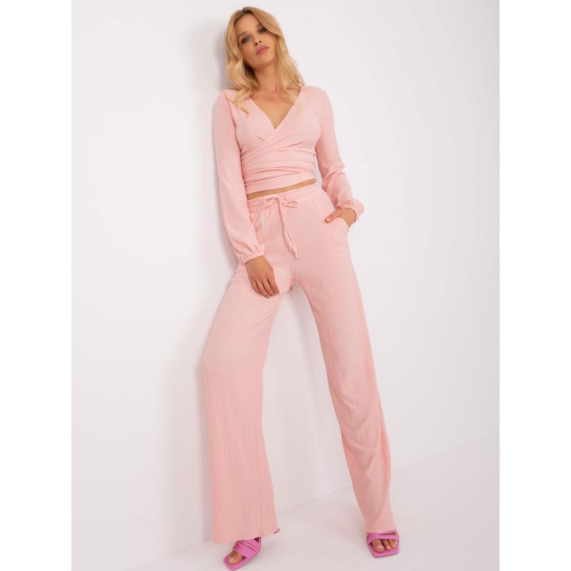 Dámský komplet s kalhotami ADRIANNA broskvový 