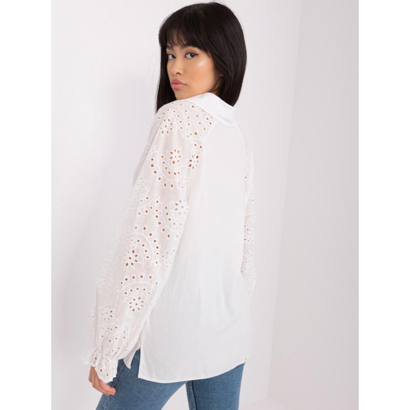 Dámska blúzka s golierom OMI ecru